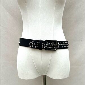 Studded Black Belt
